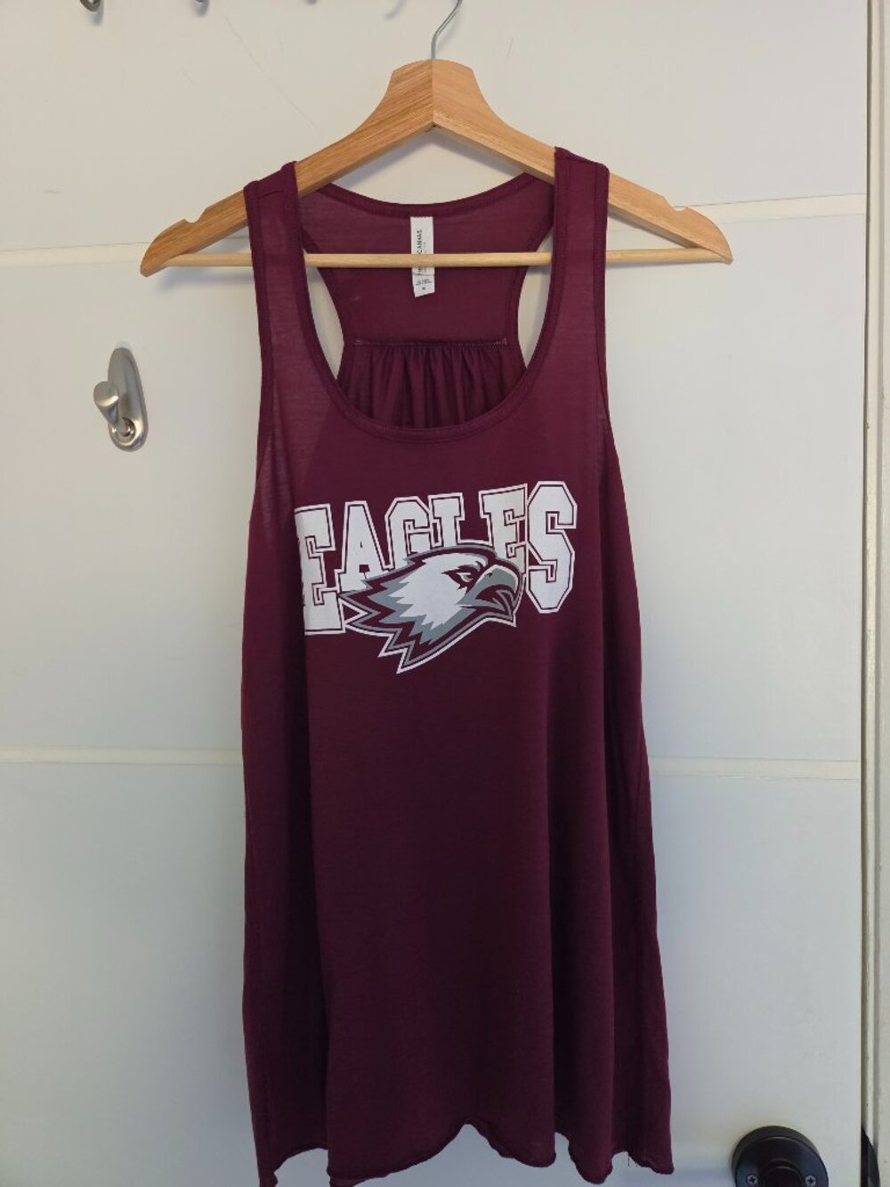 3/$15 ✨ Bella Canvas Eagles Graphic Racerback Tank Top XL Burgundy